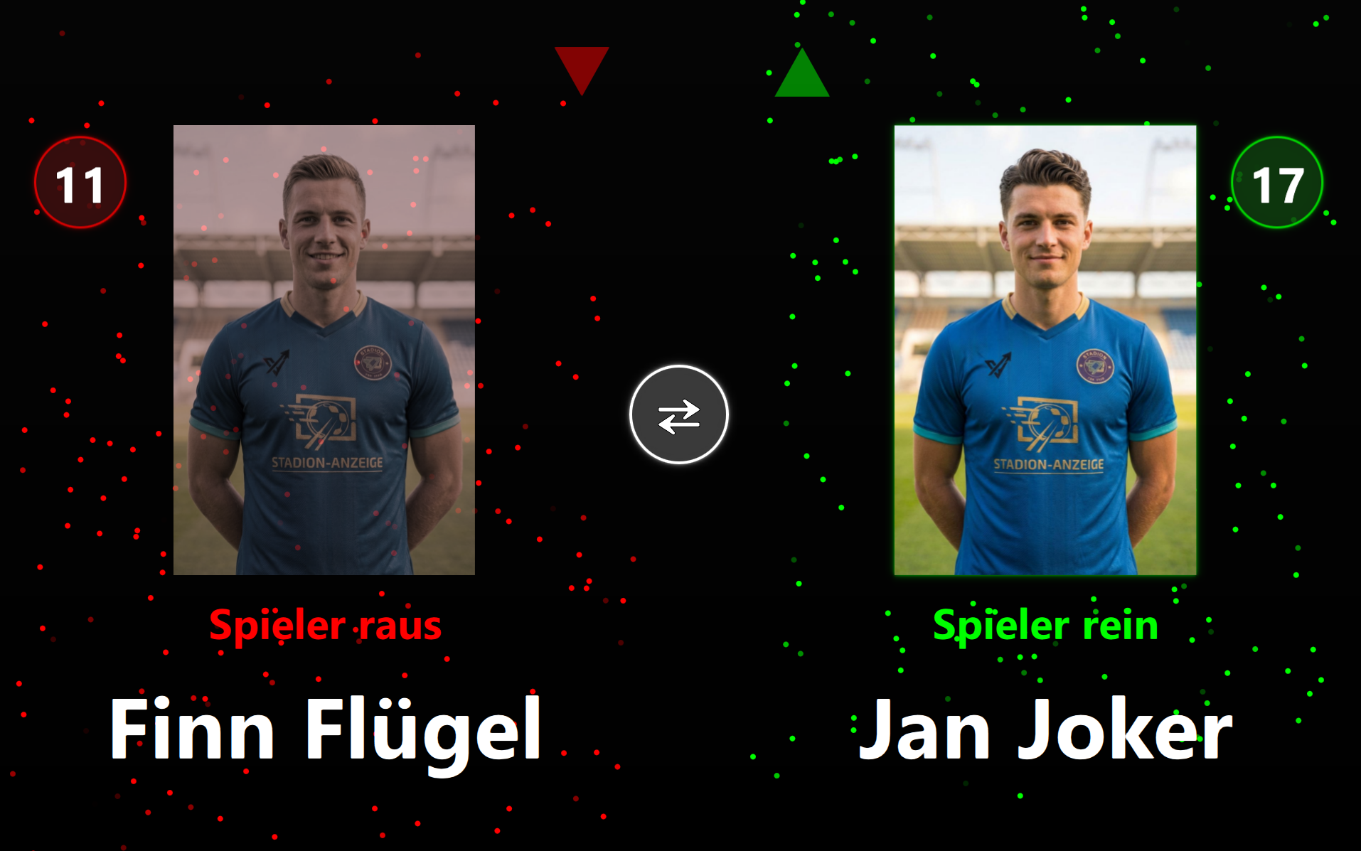 Animierte Auswechslung